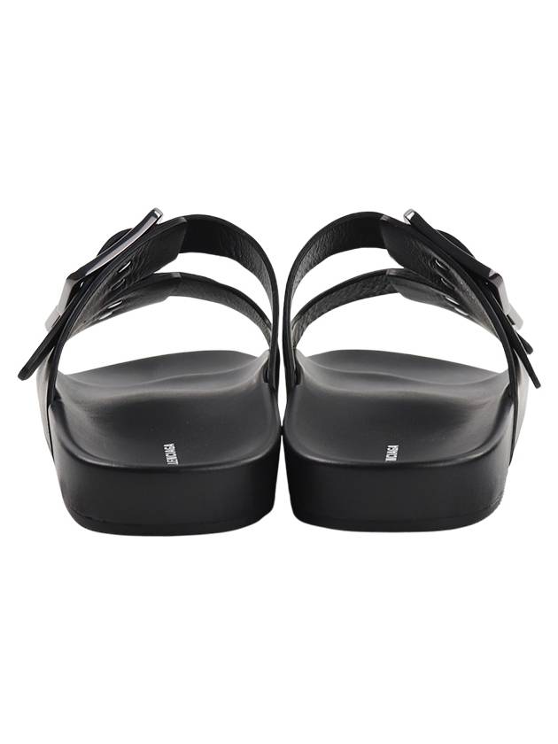 Men's Mallorca Buckle Sandals Slippers Black - BALENCIAGA - BALAAN 5