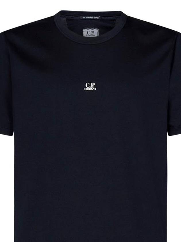 70/2 Mercerized Jersey Logo Short Sleeve T-Shirt Navy - CP COMPANY - BALAAN 5