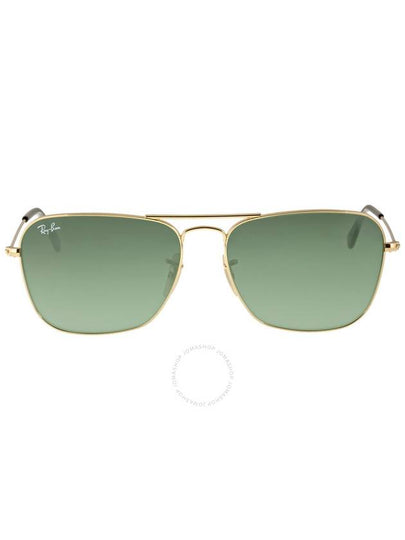 Ray Ban Caravan Green Classic G-15 Square Unisex Sunglasses RB3136 181 58 - RAY-BAN - BALAAN 2