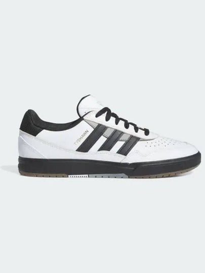 TYSHAWN II Leather Low Top Sneakers Black Crystal White - ADIDAS - BALAAN 2