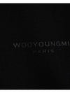 Women s Leather Patch Short Sleeve T Shirt Black M241TS02716B - WOOYOUNGMI - BALAAN 4