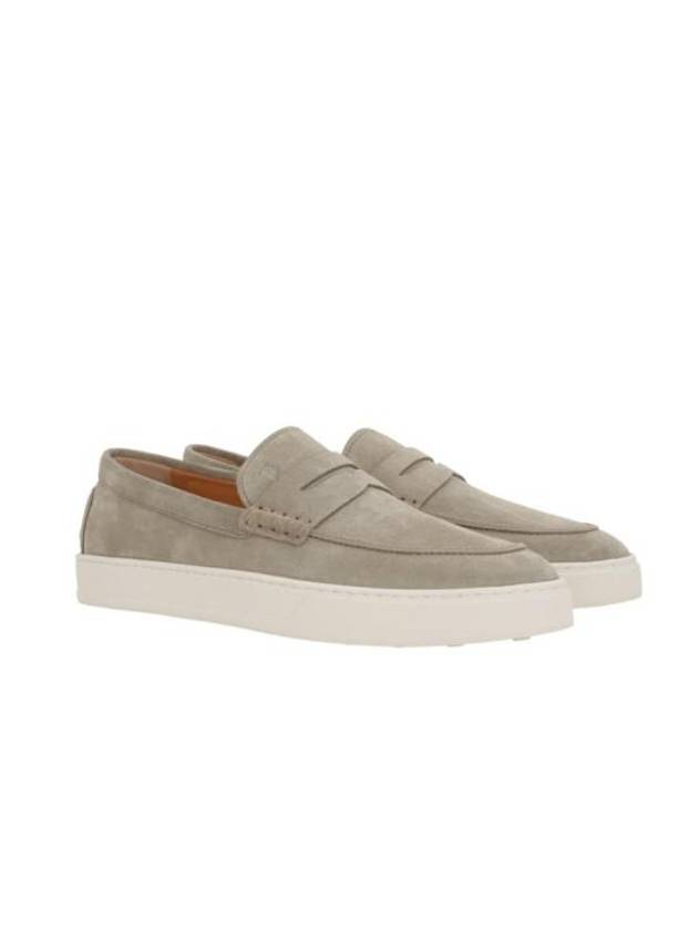 Suede Loafers Grey - TOD'S - BALAAN 1