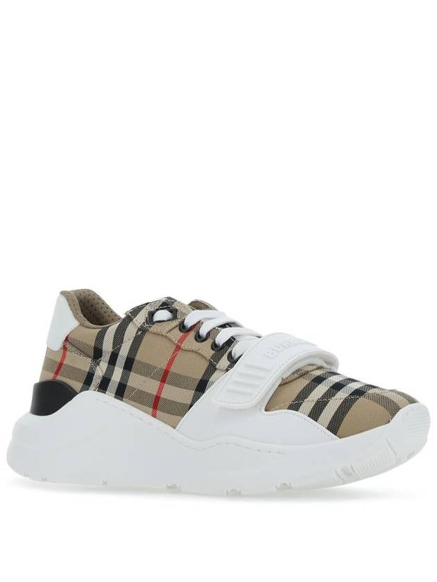 Vintage Check Suede Leather Sneakers Archive Beige - BURBERRY - BALAAN 3