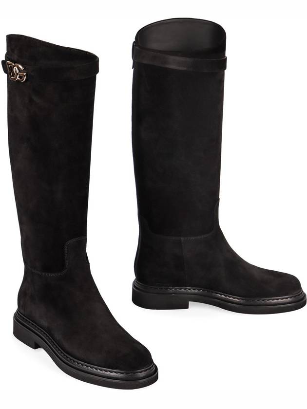 Dolce & Gabbana Suede Knee High Boots - DOLCE&GABBANA - BALAAN 3