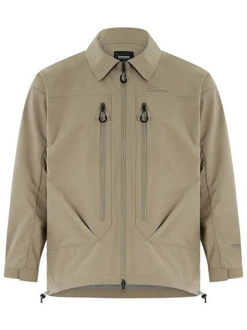 Men's OG Core Shell Zip Up Jacket Beige - OFFGRID - BALAAN 1