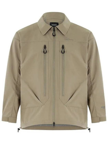 Men's OG Core Shell Zip Up Jacket Beige - OFFGRID - BALAAN 1