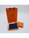 Calvi Duo Compact Card Wallet Navy - HERMES - BALAAN 10