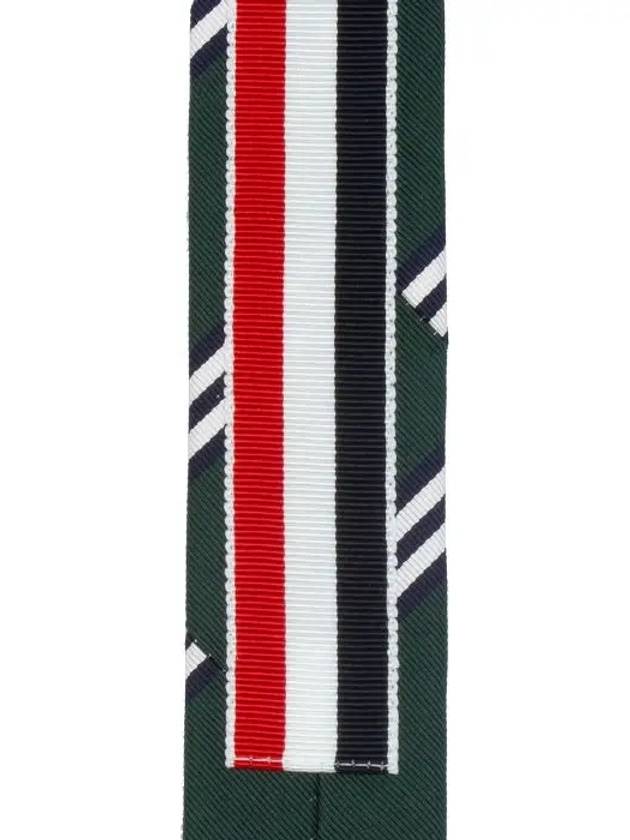 Diagonal Striped Tie Green - THOM BROWNE - BALAAN 7