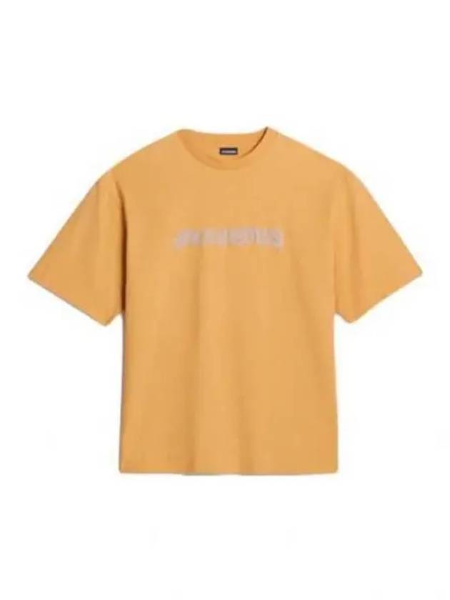 Raphia Logo Short Sleeve T-Shirt Yellow - JACQUEMUS - BALAAN 2