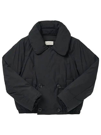 Double Breasted Puffer Jacket Black - LEMAIRE - BALAAN 2