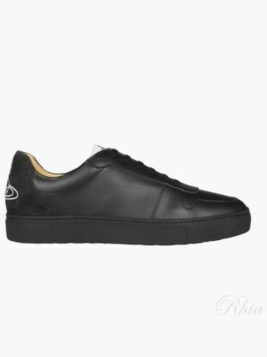 Classic ORB Logo Low Top Sneakers Black - VIVIENNE WESTWOOD - BALAAN 2