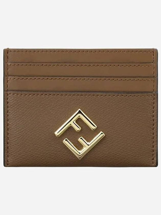 FF Diamond Card Wallet Brown - FENDI - BALAAN 2