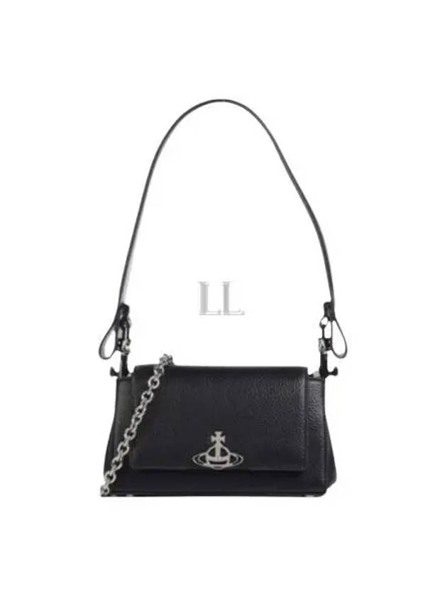 ORB Logo Shoulder Bag Black - VIVIENNE WESTWOOD - BALAAN 2