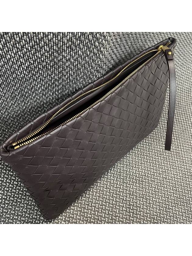 Intrecciato Large Clutch Bag Potion - BOTTEGA VENETA - BALAAN 6