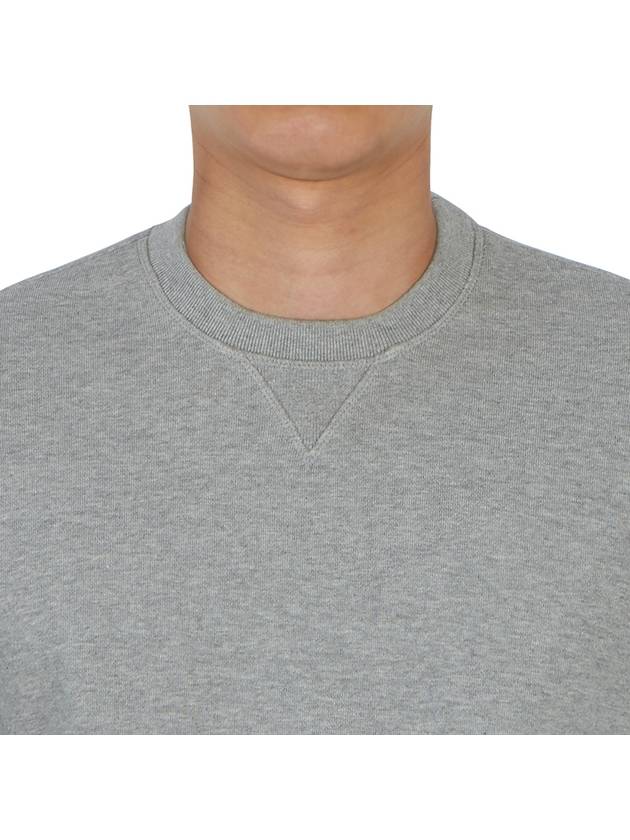 4 Bar Loopback Jersey Sweatshirt Light Grey - THOM BROWNE - BALAAN 7