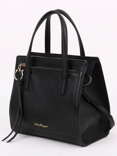 Ferragamo black gold plated Amy small shoulder bag - SALVATORE FERRAGAMO - BALAAN 2