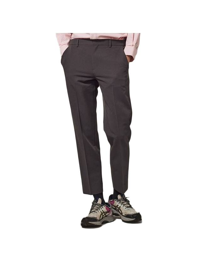 Side Banding Cropped Tapered Slacks - TRADCLUB - BALAAN 1