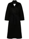 Ludmilla Belted Single Coat Black - MAX MARA - BALAAN 2