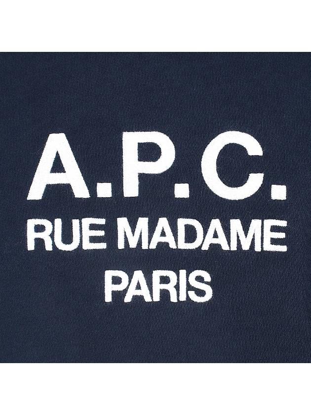 Rufus Embroidery Logo Sweatshirt Navy - A.P.C. - BALAAN 7