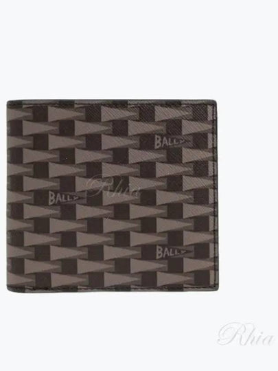 Logo Print Half Wallet Brown - BALLY - BALAAN 2