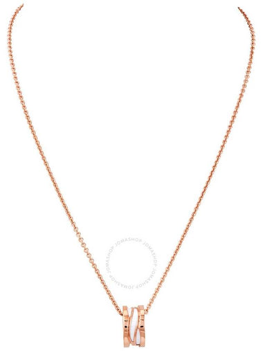 Bvlgari B.zero1 Design Legend Pendant 18KT Rose Gold Necklace - BVLGARI - BALAAN 1