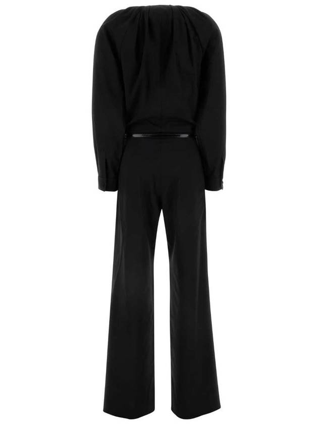 Keyhole Neck Jumpsuit Black - GUCCI - BALAAN 3