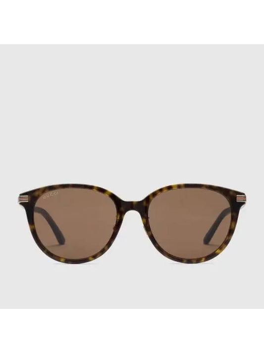 special fit oval sunglasses dark tortoiseshell acetate 755262J07402323 - GUCCI - BALAAN 1