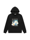 Flower Graphic Hoodie Black - SOLEW - BALAAN 2