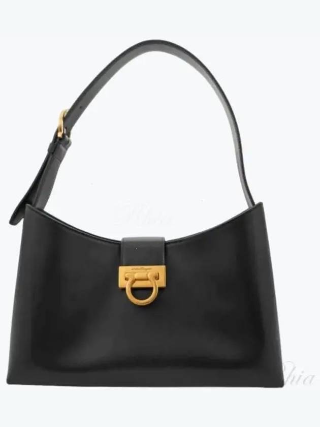 Trifolio Shoulder Bag Black - SALVATORE FERRAGAMO - BALAAN 2