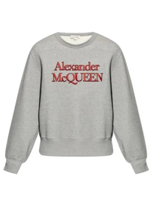 logo print cotton sweatshirt 792210QXAA5 - ALEXANDER MCQUEEN - BALAAN 2