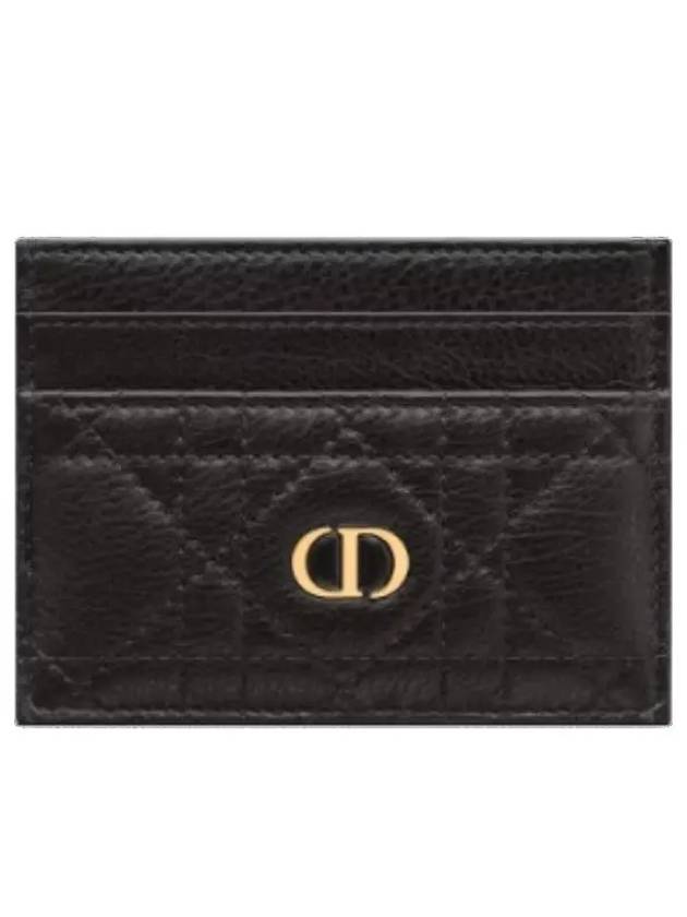 Caro 5-Slot Supple Cannage Calfskin Card Wallet Black - DIOR - BALAAN 2