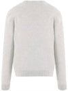 Baby Fox Patch V-neck Cardigan Light Grey - MAISON KITSUNE - BALAAN 3