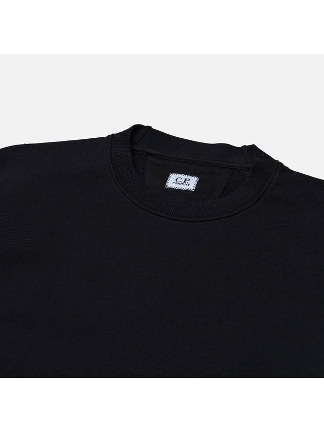 Diagonal Raised Fleece Lens Sweatshirt Black - CP COMPANY - BALAAN 3