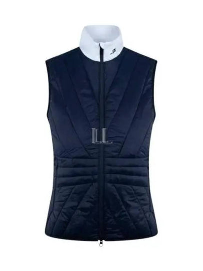 Women's Holma Quilt Hybrid Vest Navy - J.LINDEBERG - BALAAN 2