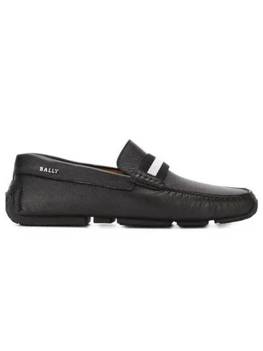 Men PEARCE Leather Driving Shoes Black - BALLY - BALAAN 2