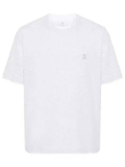 Cotton Short Sleeve T-Shirt White - BRUNELLO CUCINELLI - BALAAN 2