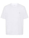 Cotton Short Sleeve T-Shirt White - BRUNELLO CUCINELLI - BALAAN 2