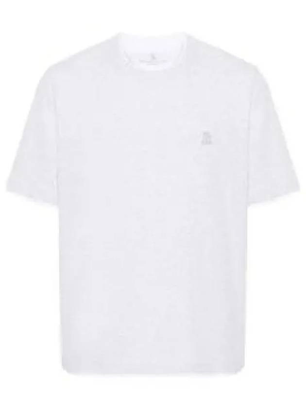 Cotton Short Sleeve T-Shirt White - BRUNELLO CUCINELLI - BALAAN 2