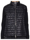 Women's High Neck Wool Padded Cardigan Black - MONCLER - BALAAN 2