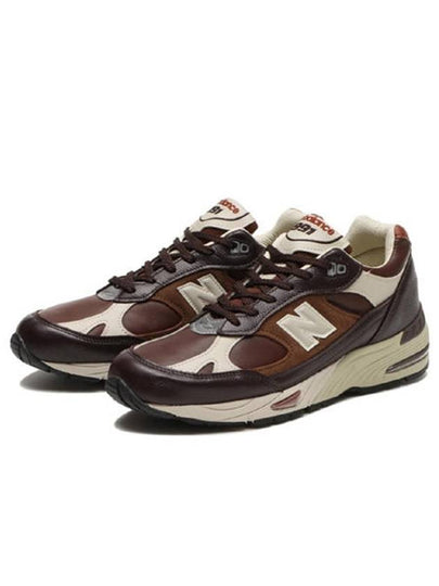 991 French Roast Low Top Sneakers Brown - NEW BALANCE - BALAAN 2