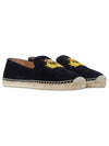 Nanu Logo Espadrilles Black - CHRISTIAN LOUBOUTIN - BALAAN.