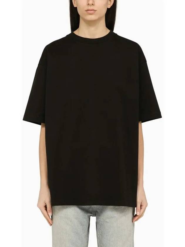 Logo Print Short Sleeve T-Shirt Black - BALENCIAGA - BALAAN 4