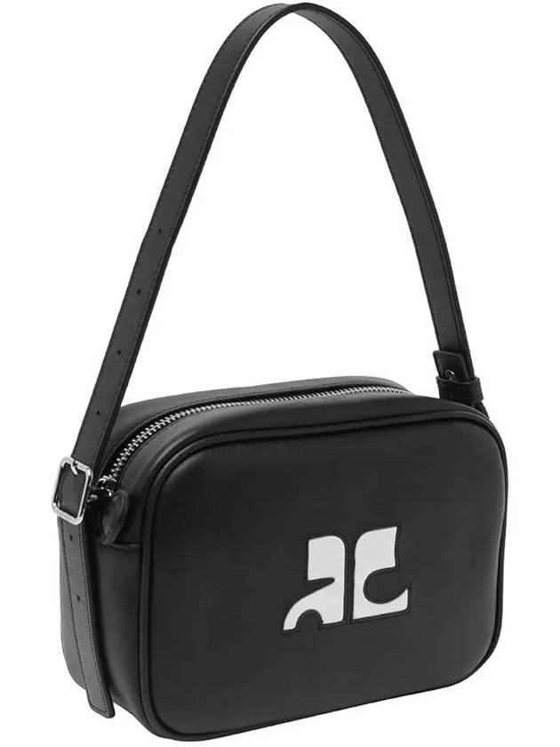 Leather Top Handle Cross Bag Black - COURREGES - BALAAN 4