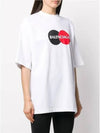 Logo Print Oversized Short Sleeve T-Shirt White - BALENCIAGA - BALAAN 4