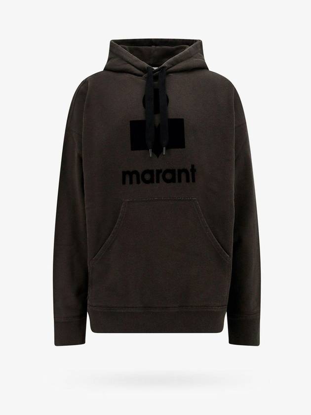 Miley Big Logo Hoodie Faded Black - ISABEL MARANT - BALAAN 1