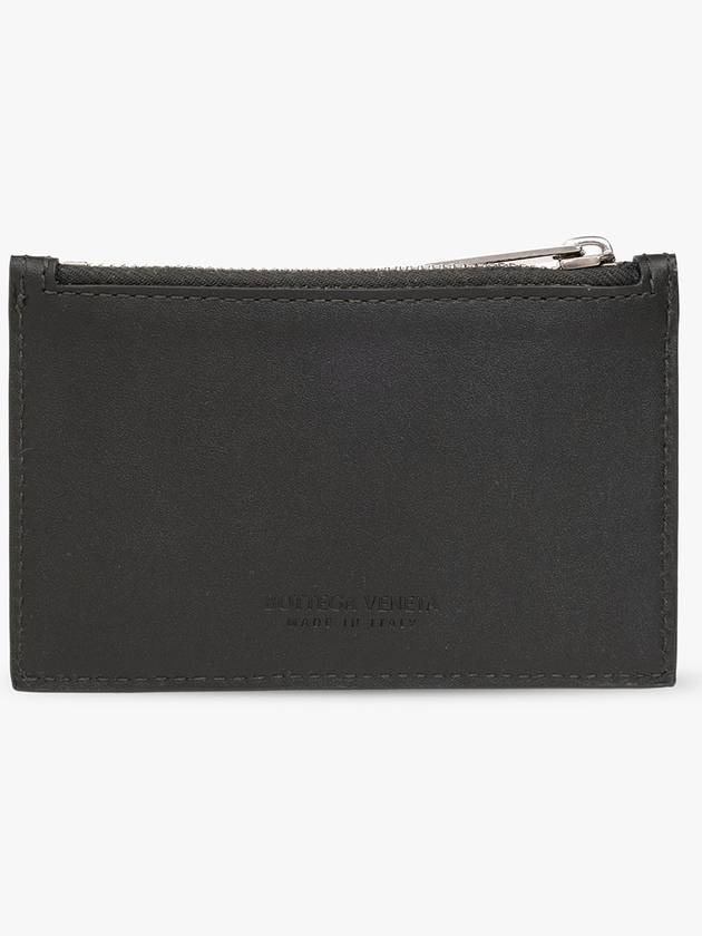 Intrecciato Zipper Card Wallet Dark Green - BOTTEGA VENETA - BALAAN 4