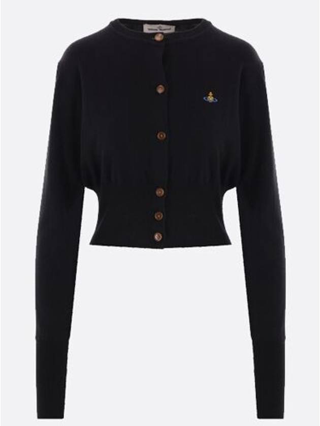 Bea Crop Cardigan Black - VIVIENNE WESTWOOD - BALAAN 2