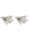 Triangle Logo Earrings Blue - PRADA - BALAAN 5