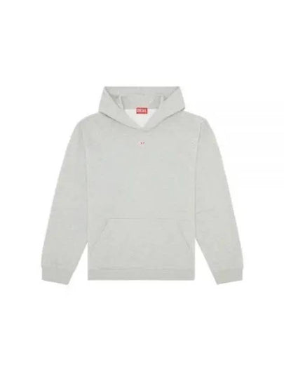 D Logo Patch Hoodie Grey - DIESEL - BALAAN 2