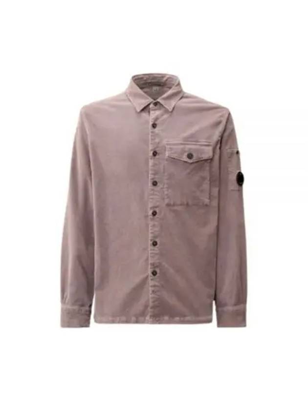 Lens Detail Long Sleeve Shirt Purple - CP COMPANY - BALAAN 2